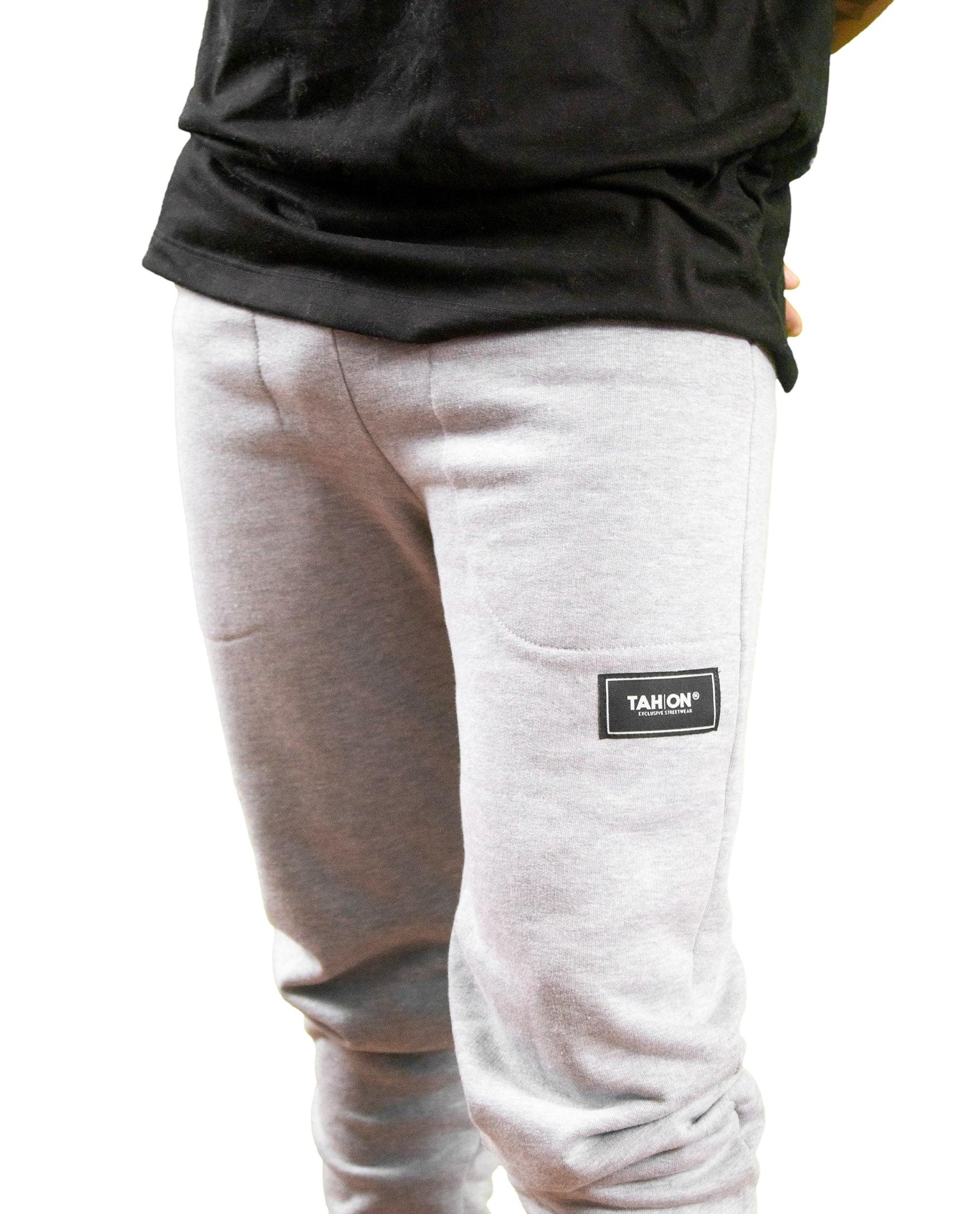 Calça Moleton Tah ON Street Jogger Cinza Mescla - Tah On