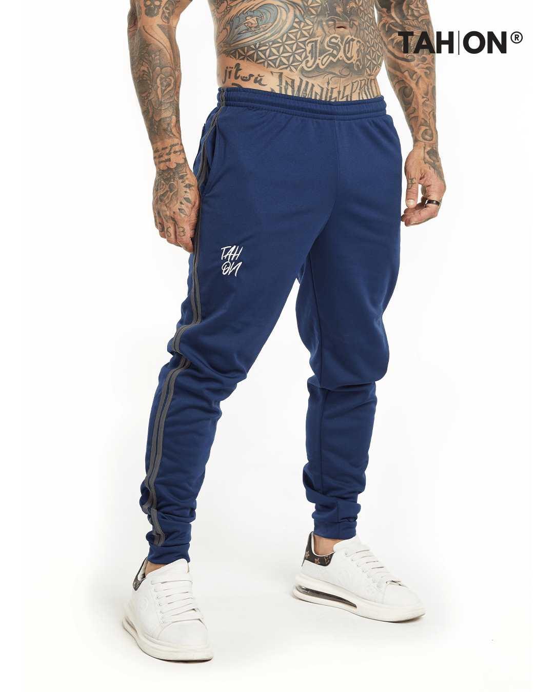 Calça Moleton Tah ON Jogger Collection Azul Marinho - Tah On