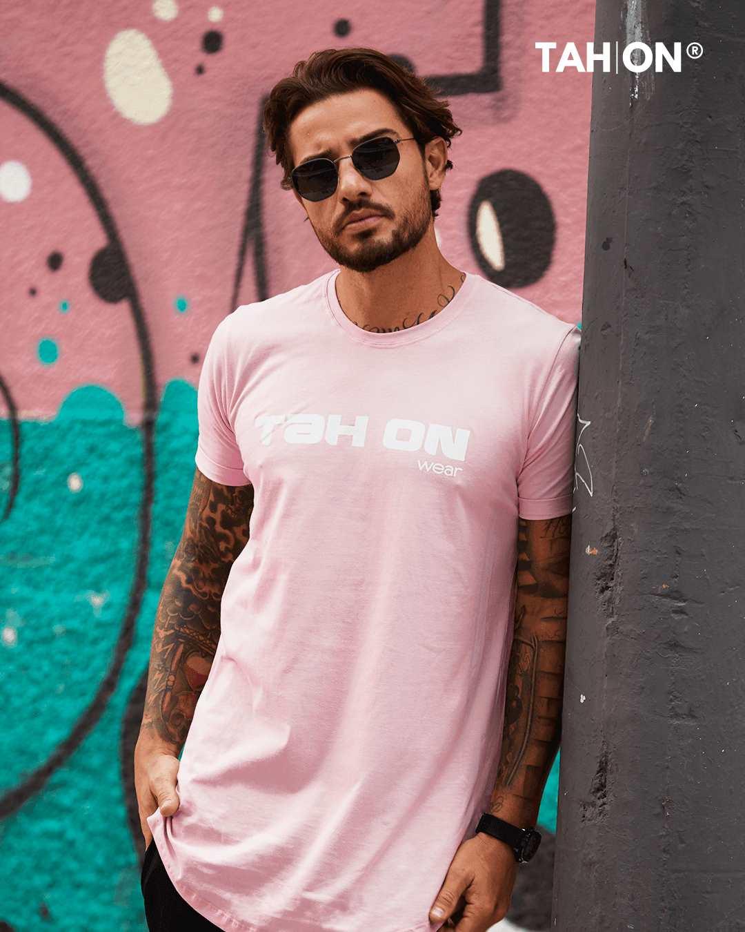 Camiseta Long Tah ON LightRose Rosa Claro - Tah On